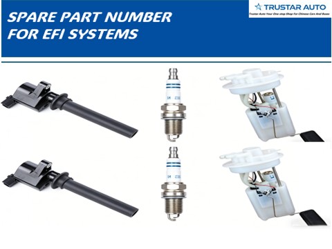 【TRUSTAR AUTO】Spare Parts Numbers For EFI SYSTEMS