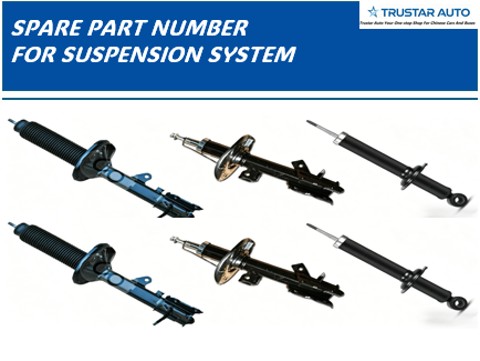 【TRUSTAR AUTO】Spare Parts Numbers For SUSPENSION SYSTEM